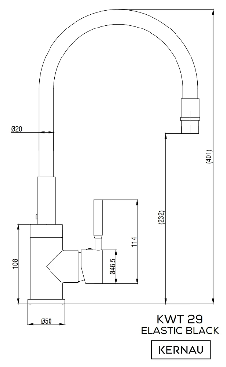 KGS A 50 1B1D Graphite + Baterie KWT 29 Elastic Black